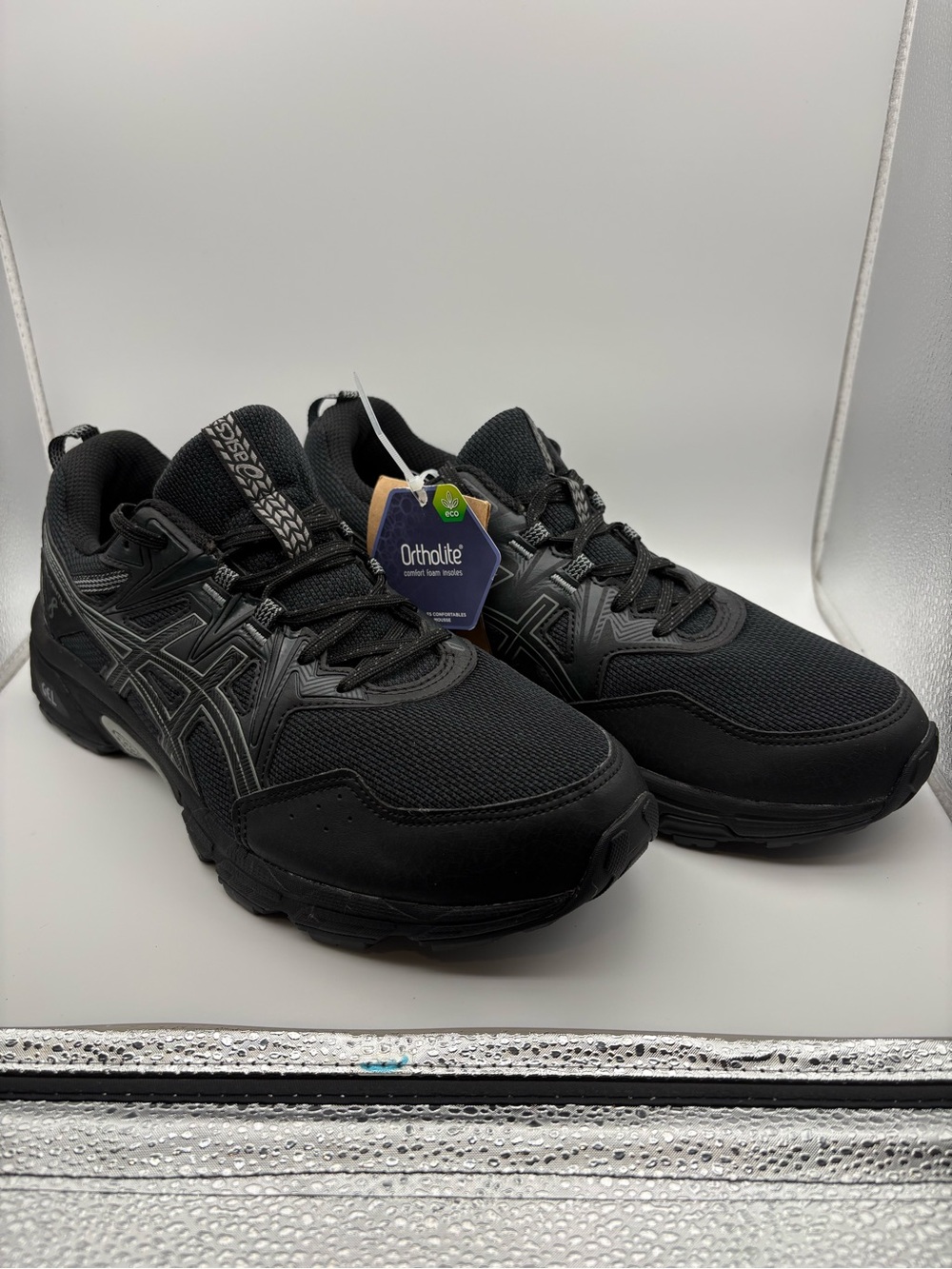 ASICS Men's GEL-Venture 8 Ortholite Running Shoes, Black, Size 9.5, Brand New